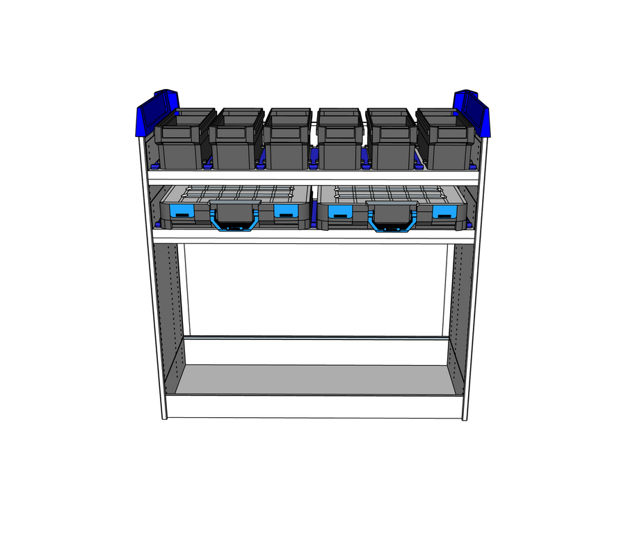 Simpleco Ute Canopy Racking System BASE UNIT + Top Shelf Storage Boxx + Second Shelf T-BOXX