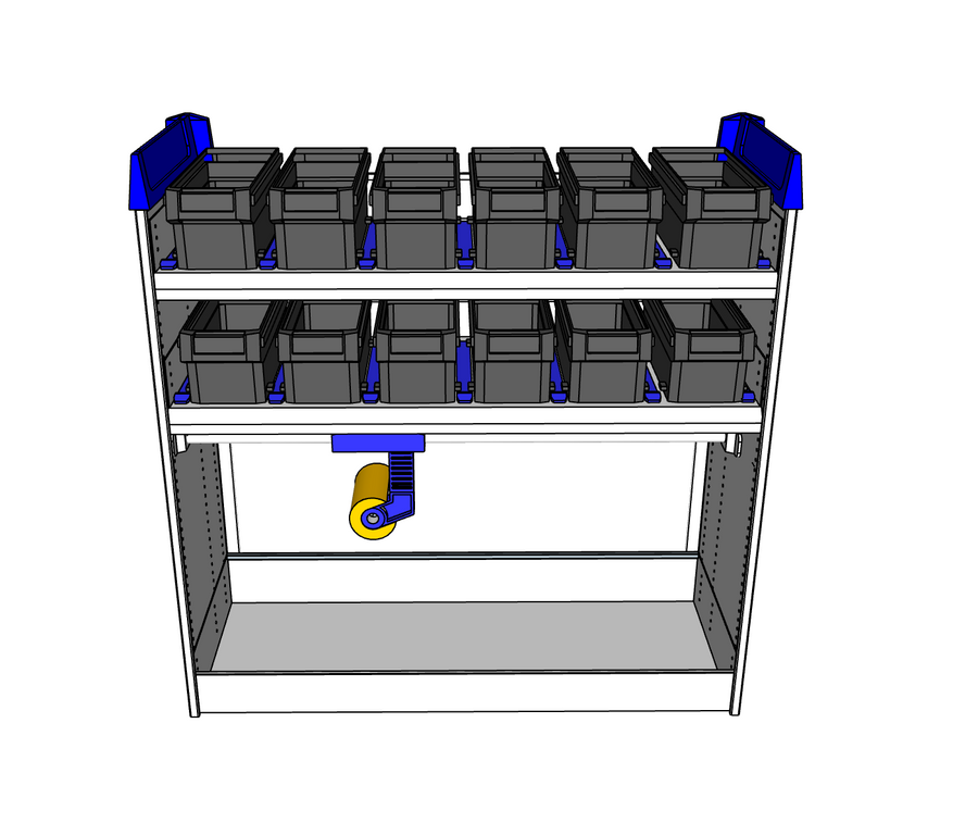 Simpleco Ute Canopy Racking System BASE UNIT + TWO Shelves Storage Boxx + Case Clamp