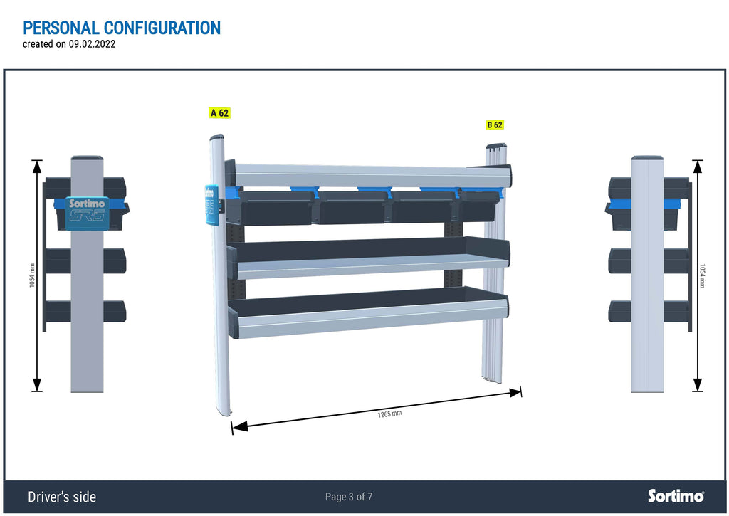 Toyota hiace van discount shelving